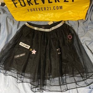 Forever 21 Black Tulle Skirt